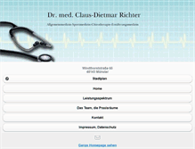 Tablet Screenshot of dr-cd-richter-muenster.de